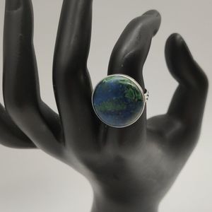 Semi Precious Stone Silver Ring